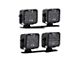 Borne Off-Road 4-Piece Ditch LED Light Pods; Spot Beam (21-24 Bronco w/o Upfitter Switches)