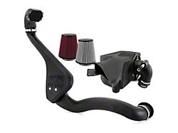 Borne Off-Road Snorkel for Mishimoto Cold Air Intakes; Micro-Wrinkle Black (21-24 Bronco, Excluding Raptor)