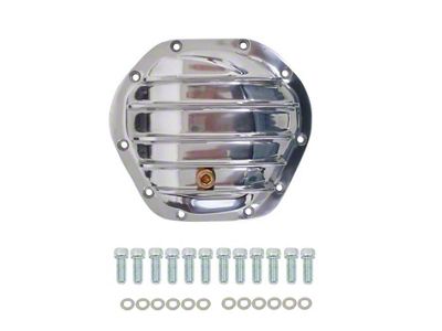 Bous Performance Aluminum Dana 44 10-Bolt Rear Differential Cover; Polished (84-01 Jeep Cherokee XJ)