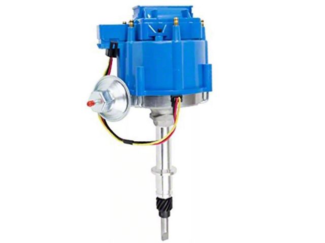 Bous Performance HEI Ignition Distributor with 65K Coil; Blue Cap (76-90 4.2L Jeep CJ7 & Wrangler YJ)