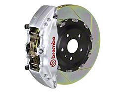 Brembo GT Series 6-Piston Front Big Brake Kit with 15-Inch 2-Piece Type 1 Slotted Rotors; Silver Calipers (20-24 Jeep Gladiator JT)