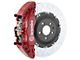 Brembo GT Series 6-Piston Front Big Brake Kit with 15-Inch 2-Piece Type 3 Slotted Rotors; Red Calipers (20-24 Jeep Gladiator JT)