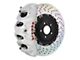 Brembo GT Series 4-Piston Rear Big Brake Kit with 15-Inch 2-Piece Cross Drilled Rotors; White Calipers (18-21 Jeep Grand Cherokee WK2 Trackhawk)