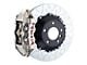 Brembo GT Series 4-Piston Rear Big Brake Kit with 15-Inch 2-Piece Type 3 Slotted Rotors; Nickel Plated Calipers (07-18 Jeep Wrangler JK)