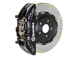 Brembo GT Series 6-Piston Front Big Brake Kit with 15-Inch 2-Piece Type 1 Slotted Rotors; Black Calipers (18-24 Jeep Wrangler JL)