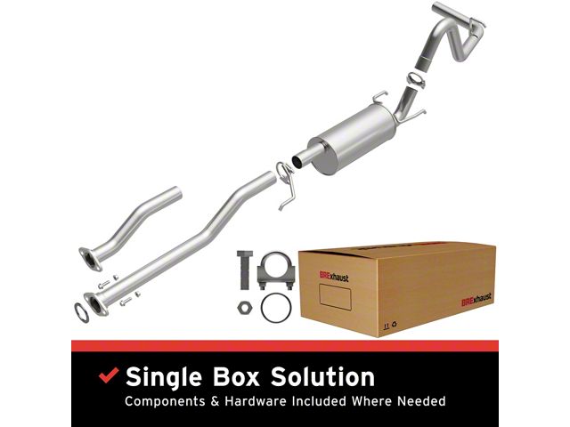 BRExhaust Direct-Fit Single Exhaust System; Side Exit (05-12 2.7L Tacoma)