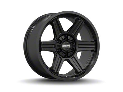 Brink Wheels Fang Nocturnal Black 6-Lug Wheel; 20x9; 18mm Offset (04-15 Titan)