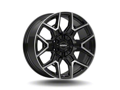 Brink Wheels Insurgent Machined Piano Black 6-Lug Wheel; 22x10; 12mm Offset (04-15 Titan)