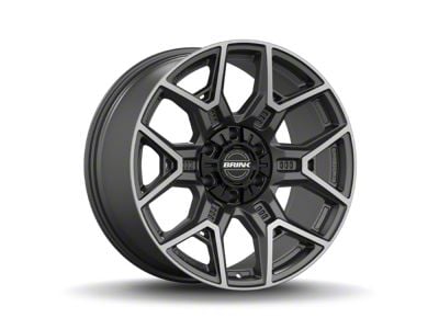 Brink Wheels Insurgent Smoke Machined Titanium 6-Lug Wheel; 20x9; 0mm Offset (04-15 Titan)