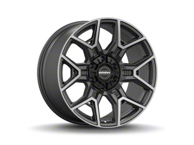 Brink Wheels Insurgent Smoke Machined Titanium 6-Lug Wheel; 20x9; 18mm Offset (10-24 4Runner)