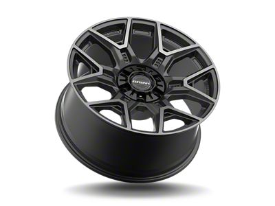 Brink Wheels Insurgent Smoke Machined Titanium 6-Lug Wheel; 22x10; 12mm Offset (10-24 4Runner)