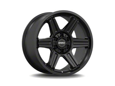 Brink Wheels Fang Nocturnal Black 6-Lug Wheel; 20x9; 0mm Offset (17-24 Titan)