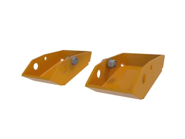 BroncBuster Rear Shock Skid Plates; Cyber Orange (21-24 Bronco)