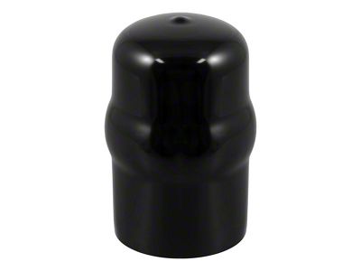 1-7/8 to 2-Inch Trailer Hitch Ball Cover; Black Rubber