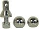 1-Inch Shank Interchangeable Hitch Ball Set; 1-7/8 to 2-Inch; Nickel-Plated Steel