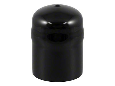 2-5/16-Inch Trailer Hitch Ball Cover; Black Rubber