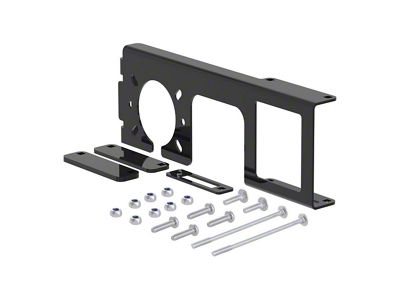 2-Inch Receiver Hitch 4 or 5-Way Flat and 6 or 7-Way Round Easy-Mount Bracket (Universal; Some Adaptation May Be Required)