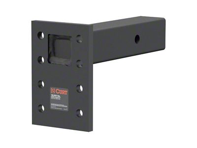 2-Inch Receiver Hitch Adjustable Pintle Mount; 6-1/2-Inch Drop; 18,000 lb. (Universal; Some Adaptation May Be Required)