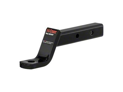 2-Inch Receiver Hitch Dual-Length Ball Mount; 4-Inch Drop (Universal; Some Adaptation May Be Required)