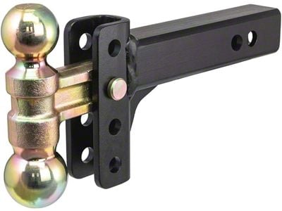 2-Inch Receiver Hitch Slim Adjustable Channel Mount; 3-3/4-Inch Drop (Universal; Some Adaptation May Be Required)