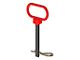 2 to 2.50-Inch Receiver Hitch 1/2-Inch Clevis Pin with Handle and Clip