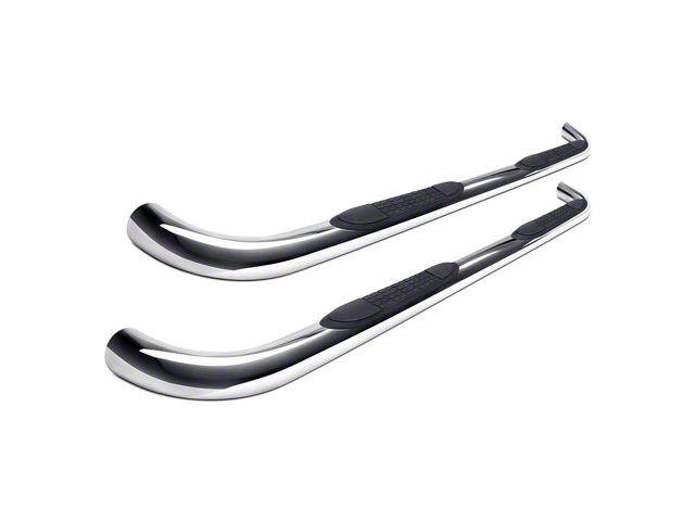 3-Inch Round Side Step Bars; Stainless Steel (21-24 Bronco 4-Door)