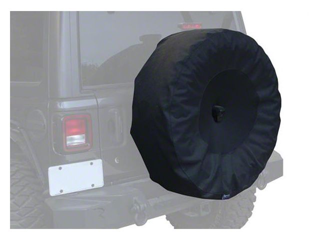 30 to 32-Inch Spare Tire Cover; Black (21-24 Bronco)