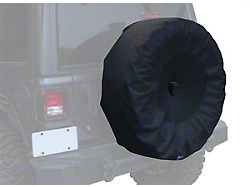 33 to 35-Inch Spare Tire Cover; Black (21-25 Bronco)