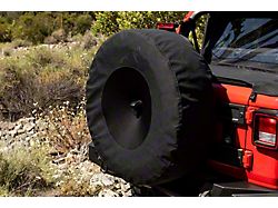 37-Inch Spare Tire Cover; Black (21-25 Bronco)