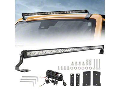 42-Inch LED Light Bar with Roof Mounting Brackets; Spot/Flood Beam (21-24 Bronco)