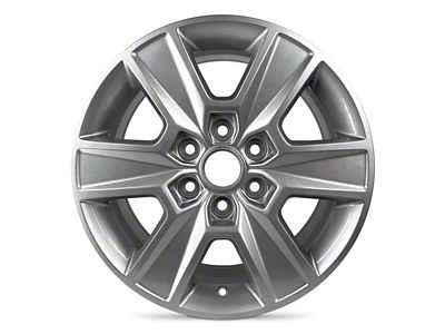 6-Spoke Replica Aluminum Silver 6-Lug Wheel; 18x7.5; 44mm Offset (22-24 Bronco Raptor)