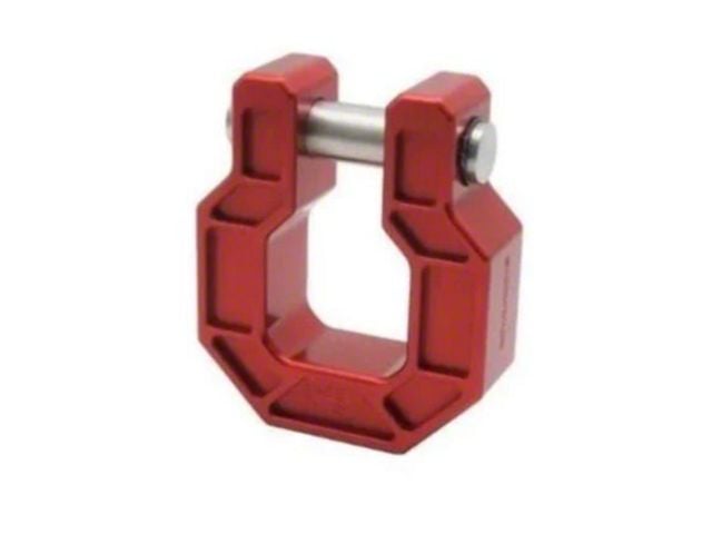 Royal Hooks Aluminum D-Ring Shackle; Red