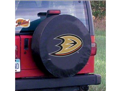 Anaheim Ducks Spare Tire Cover with Camera Port; Black (21-24 Bronco)