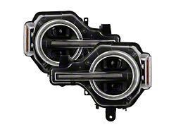 APEX Series High-Power LED Module Headlights; Black Housing; Clear Lens (21-24 Bronco)