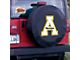 Appalachian State Spare Tire Cover with Camera Port; Black (21-24 Bronco)