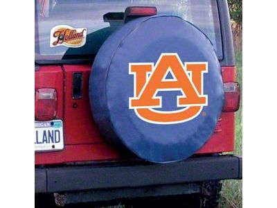 Auburn University Spare Tire Cover with Camera Port; Navy (21-24 Bronco)