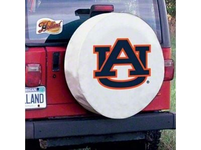 Auburn University Spare Tire Cover with Camera Port; White (21-24 Bronco)