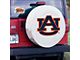 Auburn University Spare Tire Cover with Camera Port; White (21-24 Bronco)