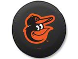 Baltimore Orioles Spare Tire Cover with Camera Port; Black (21-25 Bronco)