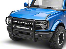 Beacon Grille Guard with 20-Inch LED Light Bar; Black (21-24 Bronco, Excluding Raptor)