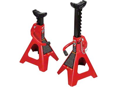 Big Red Double Lock Jack Stands; 2-Ton Capacity