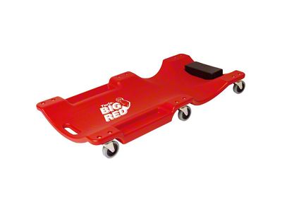 Big Red Rolling Creeper Seat; 40-Inch