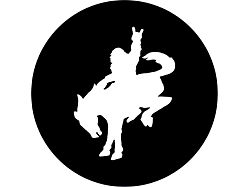 Bigfoot Riding a Bronco Spare Tire Cover with Camera Cutout; Black (21-24 Bronco)