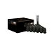 Black Acorn Spline Lug Nuts; M12x1.5; Set of 24 (21-24 Bronco, Excluding Raptor)