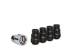 Black Acorn Wheel Locks; M12x1.5; Set of 4 (21-24 Bronco, Excluding Raptor)