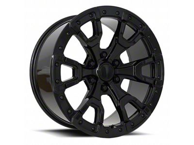 Bronco Replica Gloss Black 6-Lug Wheel; 17x9; 18mm Offset (21-24 Bronco, Excluding Raptor)