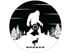 Bronco Sasquatch Spare Tire Cover with Camera Cutout; Black (21-24 Bronco)