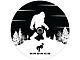 Bronco Sasquatch Spare Tire Cover with Camera Cutout; Black (21-24 Bronco)