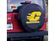 Central Michigan University Spare Tire Cover with Camera Port; Black (21-24 Bronco)