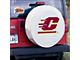 Central Michigan University Spare Tire Cover with Camera Port; White (21-24 Bronco)